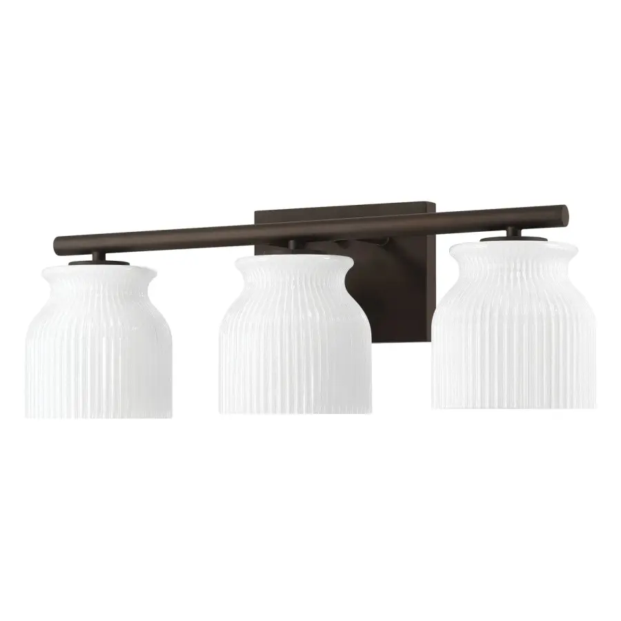 Harlowe Three Light Bathroom Vanity in Luxe Gold - Image 13