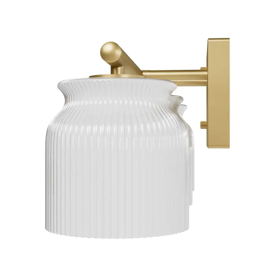 Harlowe Three Light Bathroom Vanity in Luxe Gold - Image 14