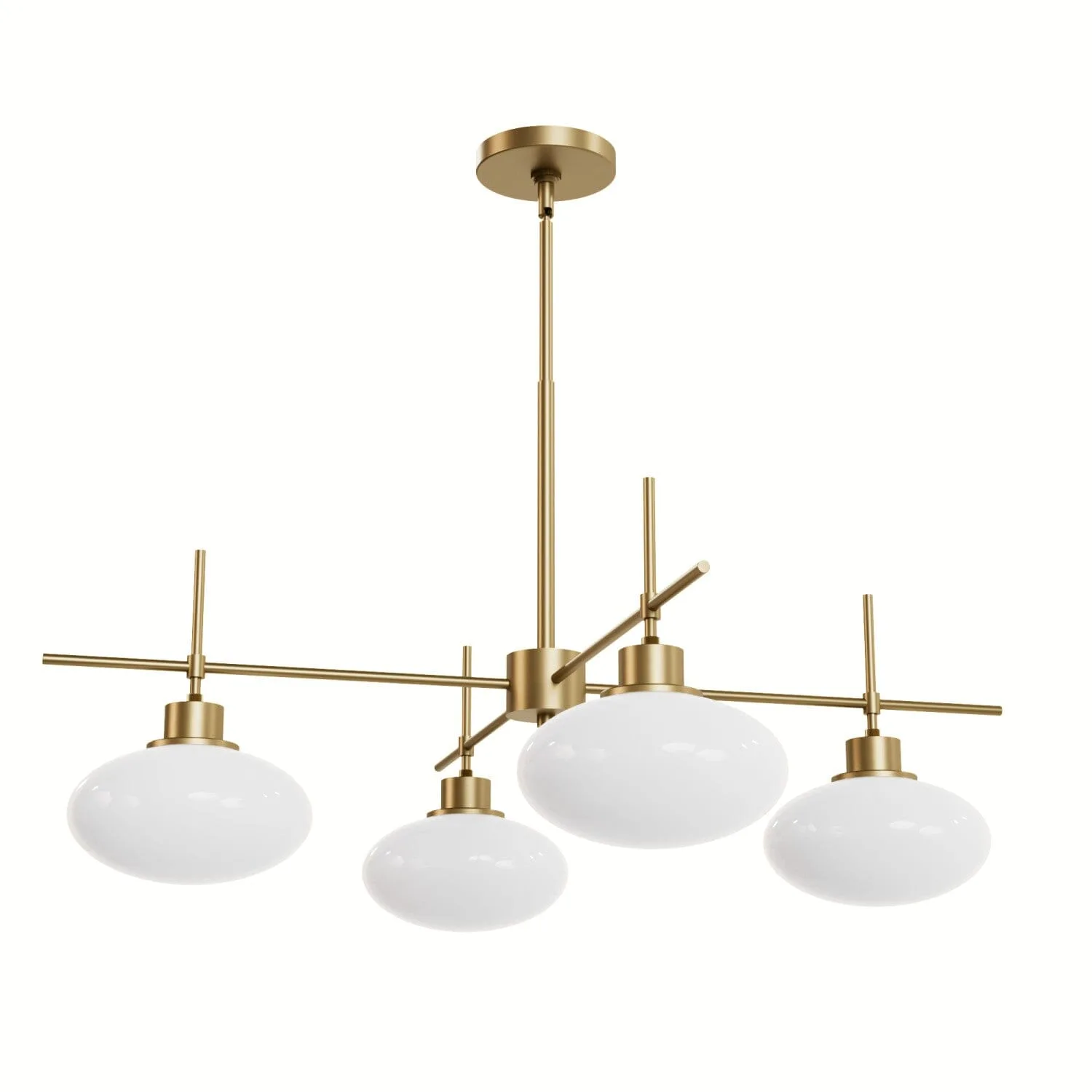 Getty Four Light Chandelier in Luxe Gold