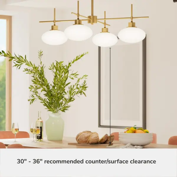 Getty Four Light Chandelier in Luxe Gold - Image 7