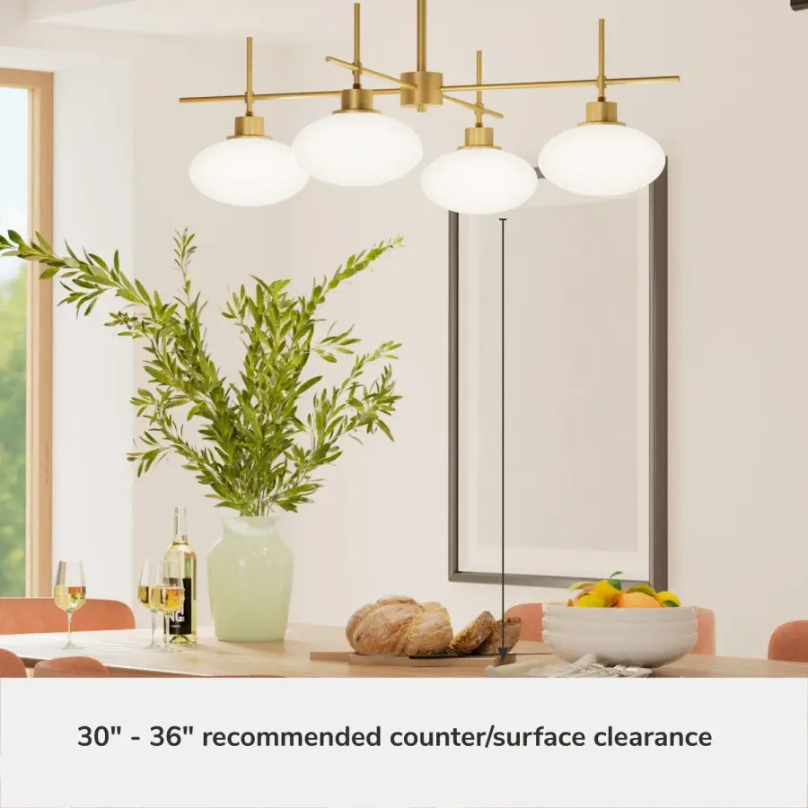 Getty Four Light Chandelier in Luxe Gold - Image 7