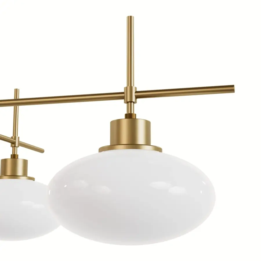 Getty Four Light Chandelier in Luxe Gold - Image 9