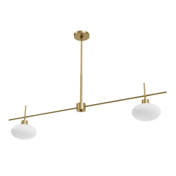 Getty Two Light Linear Chandelier in Luxe Gold - Image 11