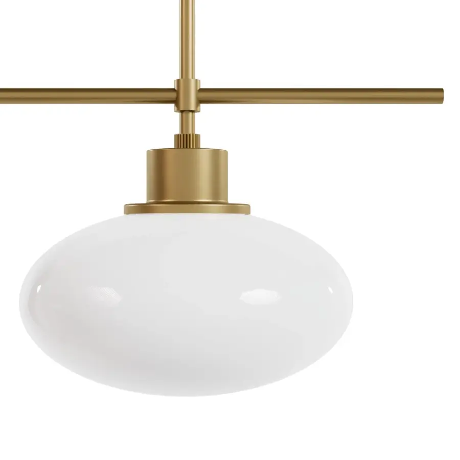 Getty Two Light Linear Chandelier in Luxe Gold - Image 12