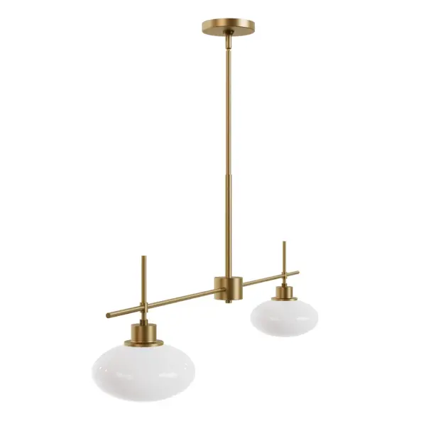 Getty Two Light Linear Chandelier in Luxe Gold - Image 13