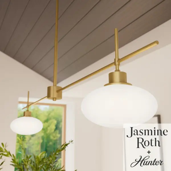 Getty Two Light Linear Chandelier in Luxe Gold - Image 3