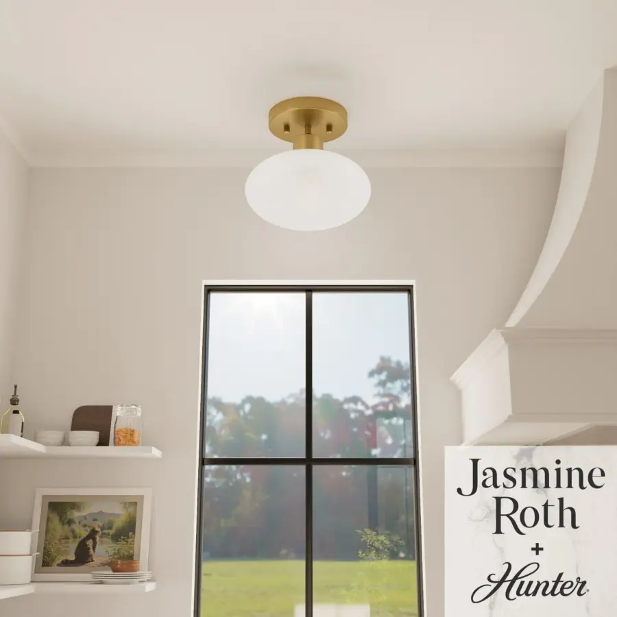 Getty One Light Flush Mount in Luxe Gold - Image 2