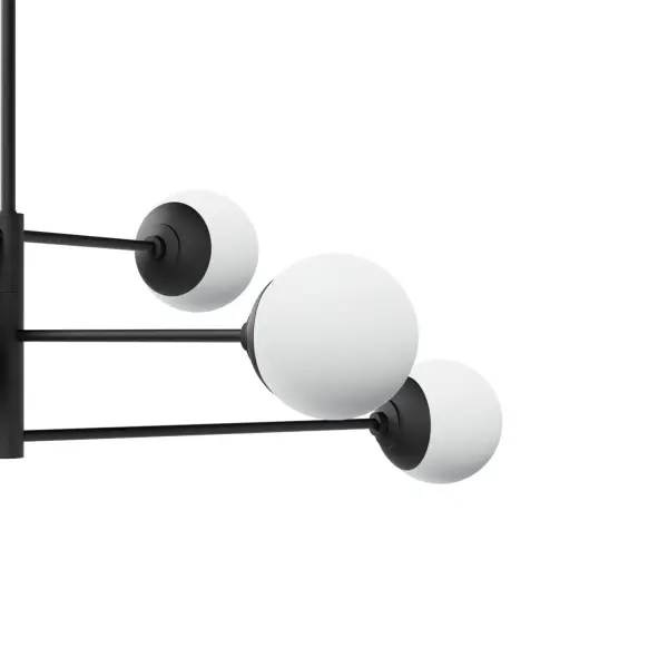 Hepburn 6-Light Linear Chandelier in Matte Black - Image 9