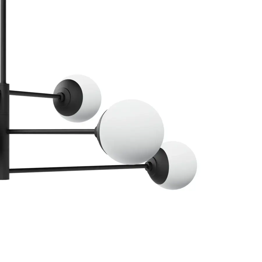 Hepburn 6-Light Linear Chandelier in Matte Black - Image 9