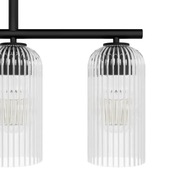 Beverly Glen Five Light Linear Chandelier in Matte Black - Image 18