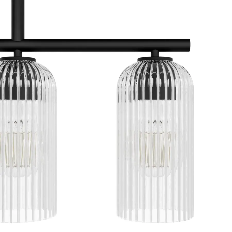 Beverly Glen Five Light Linear Chandelier in Matte Black - Image 18