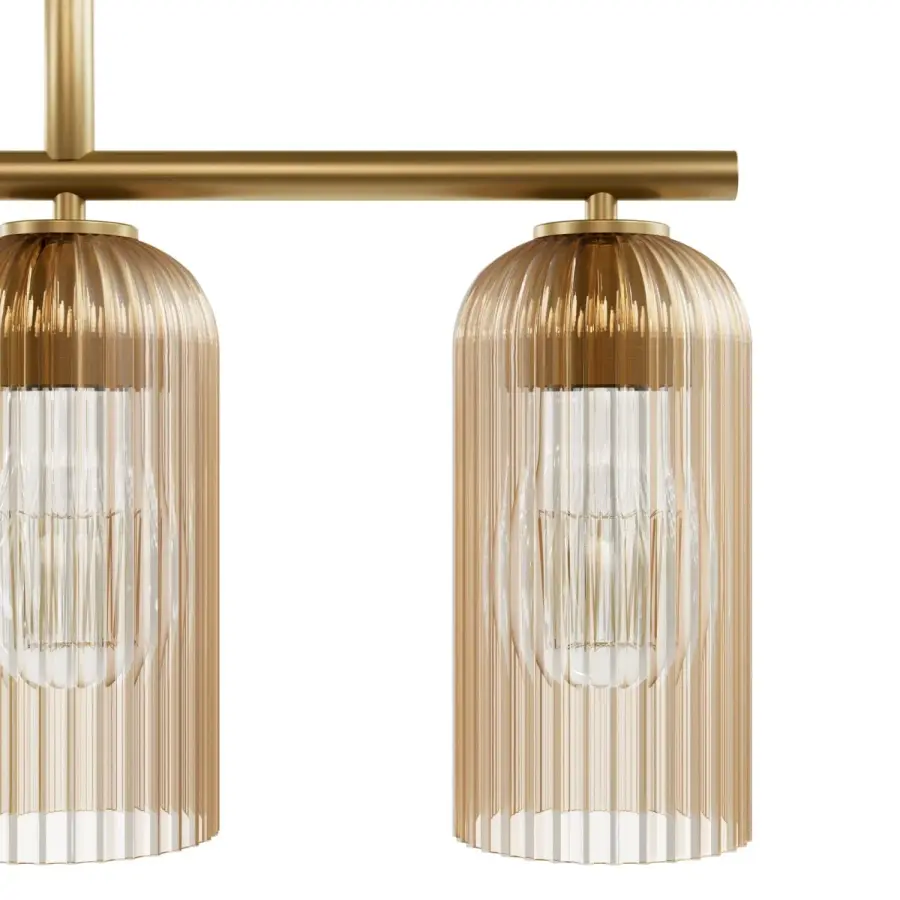 Beverly Glen Five Light Linear Chandelier in Matte Black - Image 19