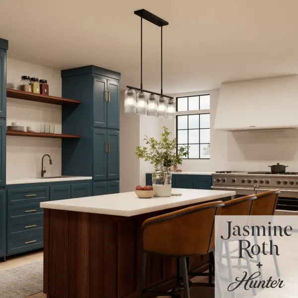 Beverly Glen Five Light Linear Chandelier in Matte Black - Image 3