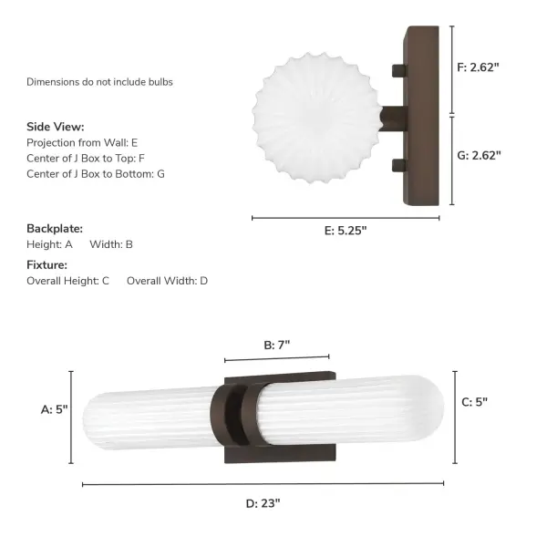 Beverly Glen Two Light Bathroom Vanity in Matte Bronze - Image 12