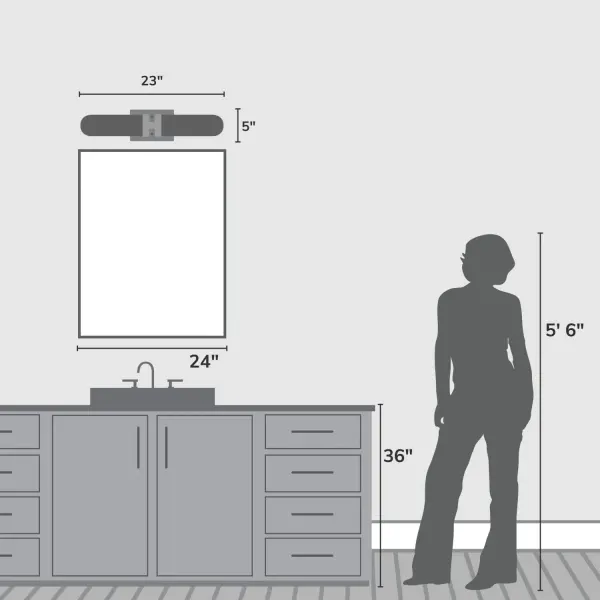 Beverly Glen Two Light Bathroom Vanity in Matte Bronze - Image 14