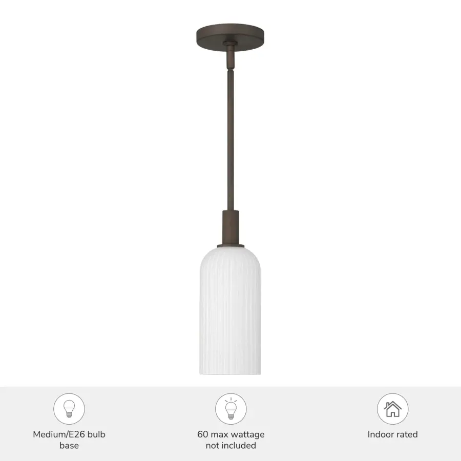Beverly Glen One Light Mini Pendant in Matte Bronze - Image 11