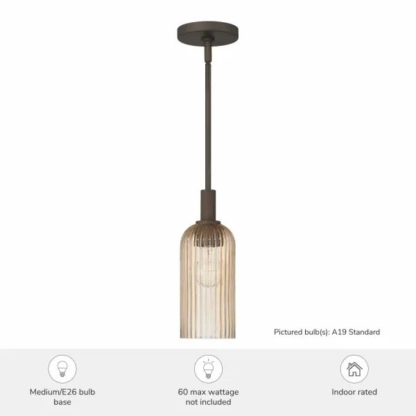 Beverly Glen One Light Mini Pendant in Matte Bronze - Image 12