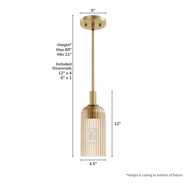 Beverly Glen One Light Mini Pendant in Matte Bronze - Image 13