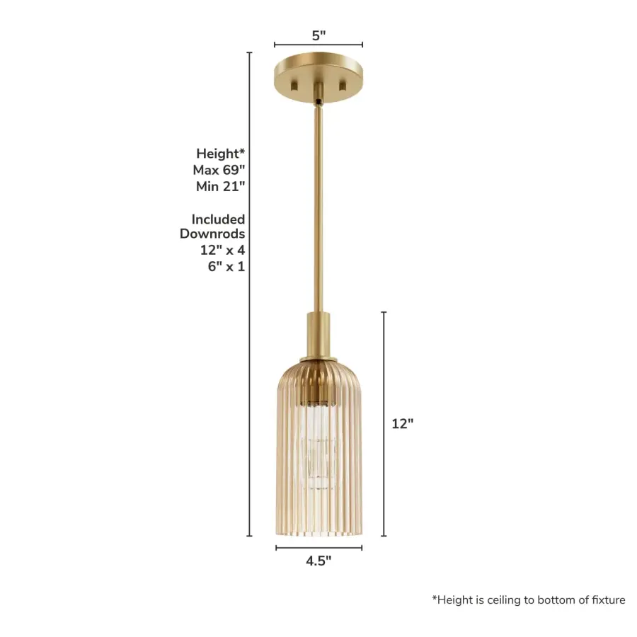 Beverly Glen One Light Mini Pendant in Matte Bronze - Image 13