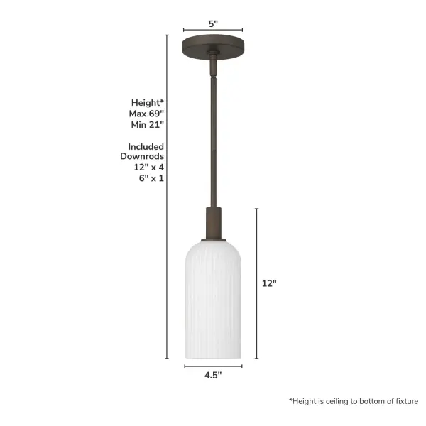 Beverly Glen One Light Mini Pendant in Matte Bronze - Image 15
