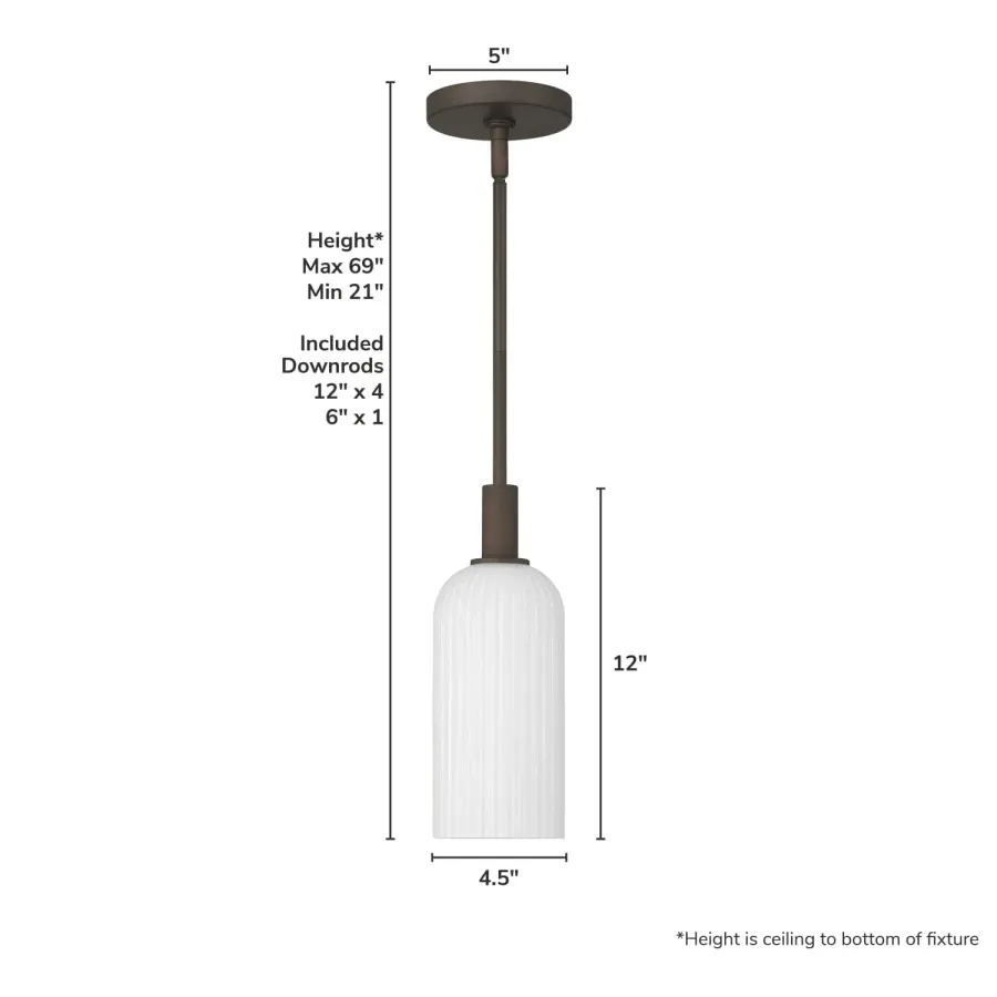 Beverly Glen One Light Mini Pendant in Matte Bronze - Image 15