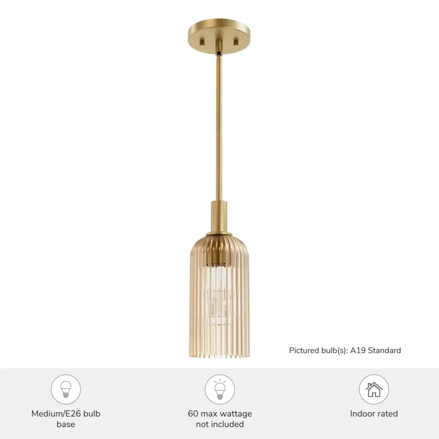 Beverly Glen One Light Mini Pendant in Matte Bronze - Image 9
