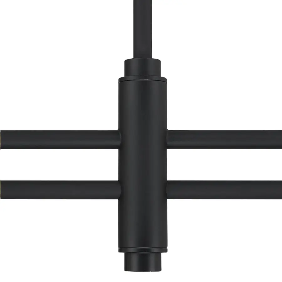 Camelia Stem Two Light Linear Chandelier in Matte Black - Image 16