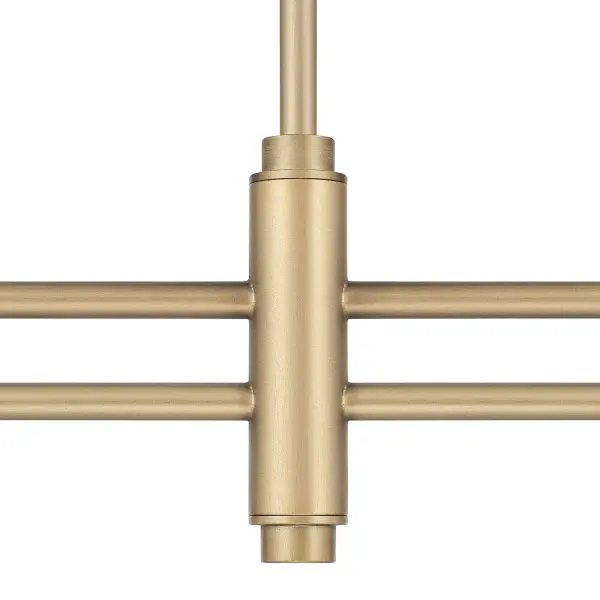 Camelia Stem Two Light Linear Chandelier in Matte Black - Image 17