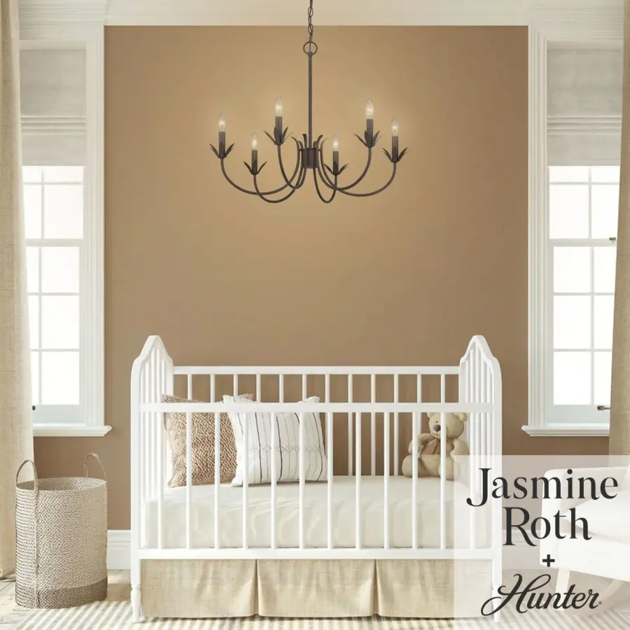Junie Bud Six Light Chandelier in Luxe Gold - Image 3