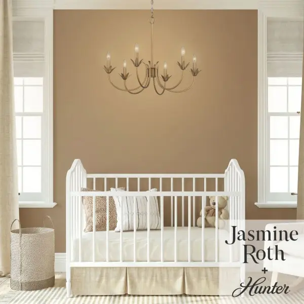 Junie Bud Six Light Chandelier in Luxe Gold - Image 4