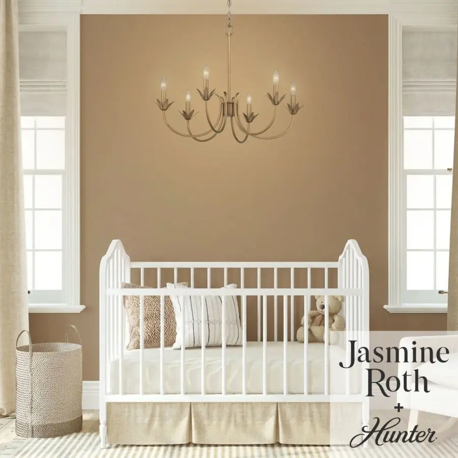 Junie Bud Six Light Chandelier in Luxe Gold - Image 4