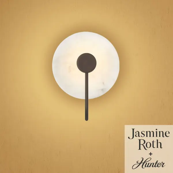 Elevate your space with the Amara Crest Jasmine Roth 1 Light LED 8 Inch Sconce, a refined blend of modern simplicity and functional design. Thoughtfully crafted for bathrooms, laundry rooms, and other moisture-prone areas, this indoor-damp rated fixture offers both style and dependable performance. The versatile design allows the sconce to mount up or down to perfectly complement your space. Rated for indoor spaces exposed to humidity. Integrated LED light included. Mounts Up or Down Clean lines, minimal, natural. INDOOR-DAMP RATED: For use in indoor spaces exposed to humidity like bathrooms and laundry rooms. MODERN: The clean lines of the modern style uses a monochromatic color palette the inspires with clean lines, minimalism, natural materials, and natural light. COORDINATING COLLECTION: Works with Jasmine Roth Lighting collection. WARRANTY: One-year limited warranty backed by the trusted experts at Hunter.