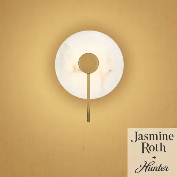 Elevate your space with the Amara Crest Jasmine Roth 1 Light LED 8 Inch Sconce, a refined blend of modern simplicity and functional design. Thoughtfully crafted for bathrooms, laundry rooms, and other moisture-prone areas, this indoor-damp rated fixture offers both style and dependable performance. The versatile design allows the sconce to mount up or down to perfectly complement your space. Rated for indoor spaces exposed to humidity. Integrated LED light included. Mounts Up or Down Clean lines, minimal, natural. INDOOR-DAMP RATED: For use in indoor spaces exposed to humidity like bathrooms and laundry rooms. MODERN: The clean lines of the modern style uses a monochromatic color palette the inspires with clean lines, minimalism, natural materials, and natural light. COORDINATING COLLECTION: Works with Jasmine Roth Lighting collection. WARRANTY: One-year limited warranty backed by the trusted experts at Hunter. - alternate view