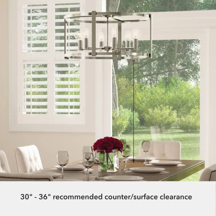 Astwood 6-Light Round Chandelier in Matte Black - Image 20