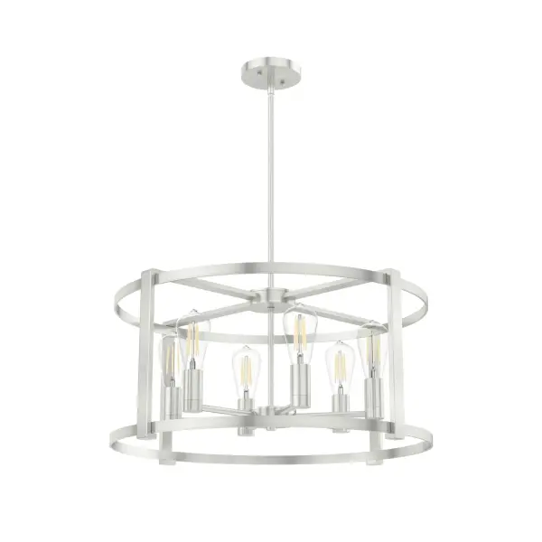 Astwood 6-Light Round Chandelier in Matte Black - Image 24