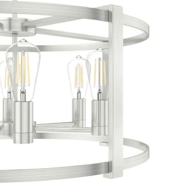 Astwood 6-Light Round Chandelier in Matte Black - Image 34