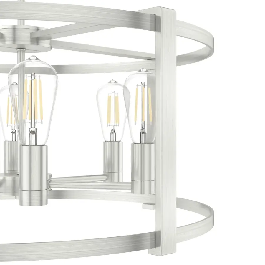 Astwood 6-Light Round Chandelier in Matte Black - Image 34