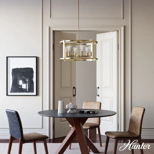 Astwood 6-Light Round Chandelier in Matte Black - Image 6