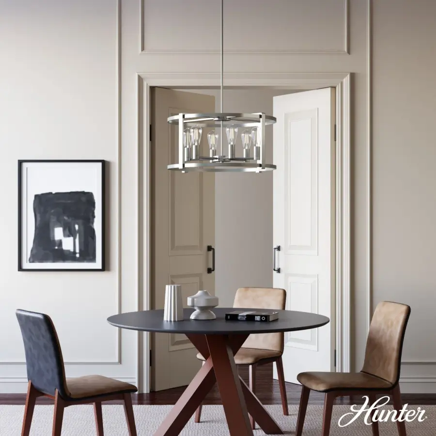 Astwood 6-Light Round Chandelier in Matte Black - Image 7