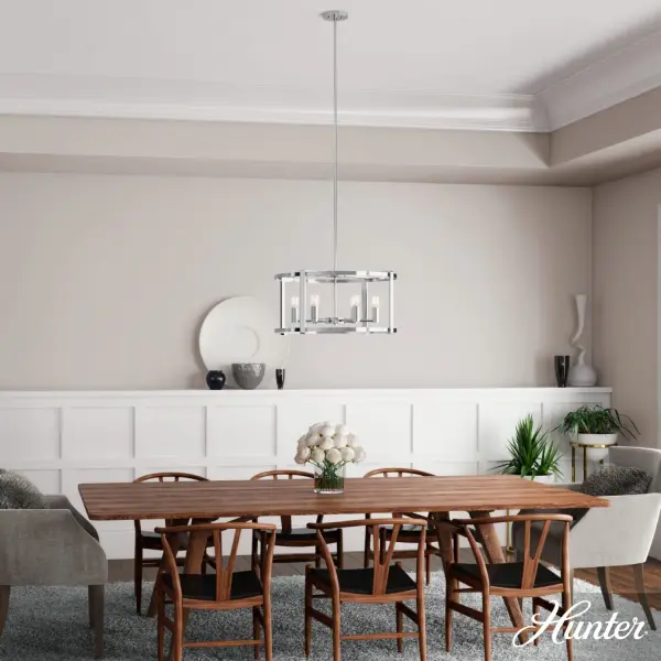 Astwood 6-Light Round Chandelier in Matte Black - Image 8