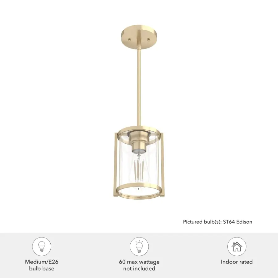 Astwood One Light Pendant in Brushed Nickel - Image 11