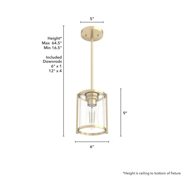 Astwood One Light Pendant in Brushed Nickel - Image 15