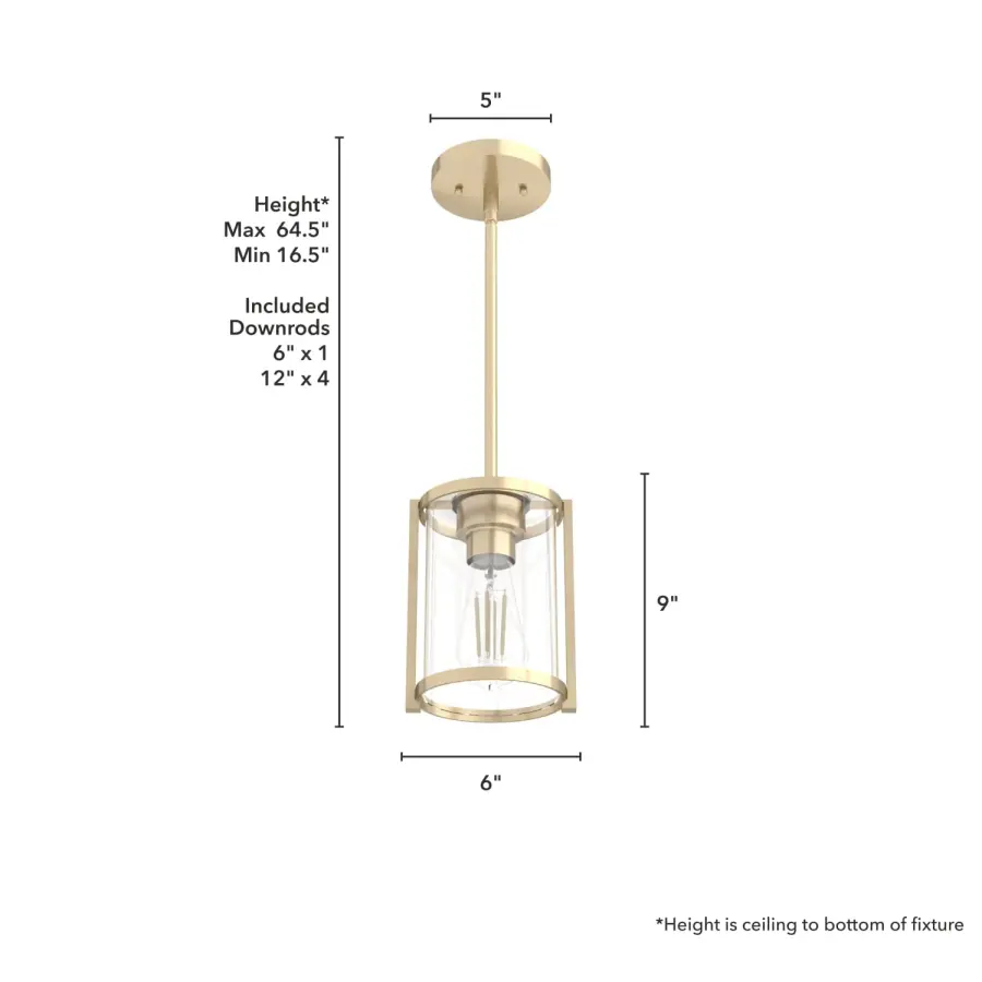 Astwood One Light Pendant in Brushed Nickel - Image 15