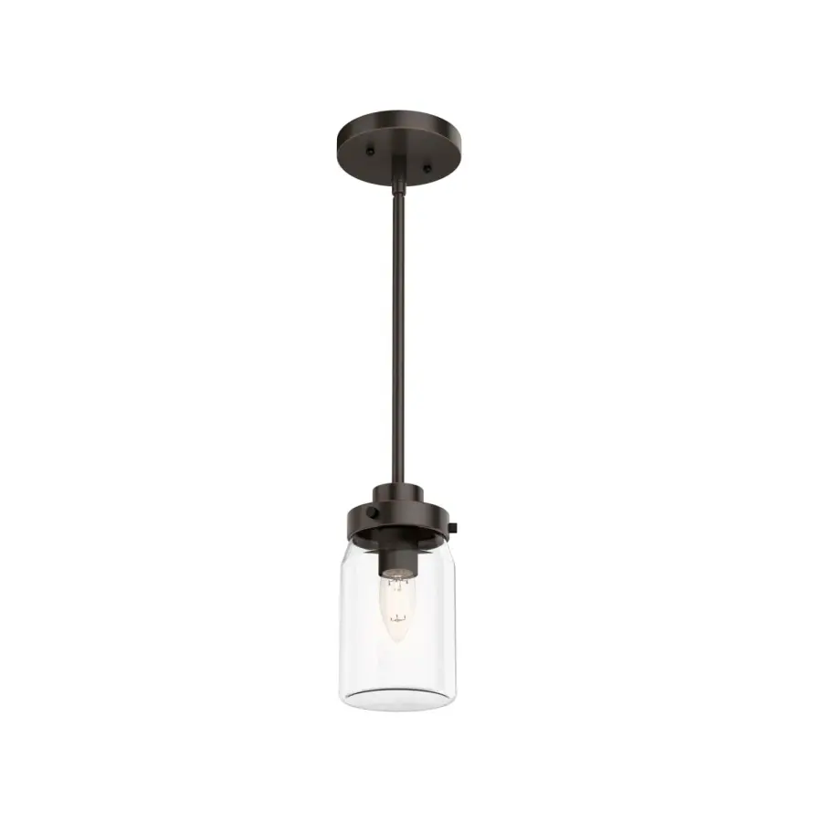 Devon Park One Light Pendant in Onyx Bengal - Image 13
