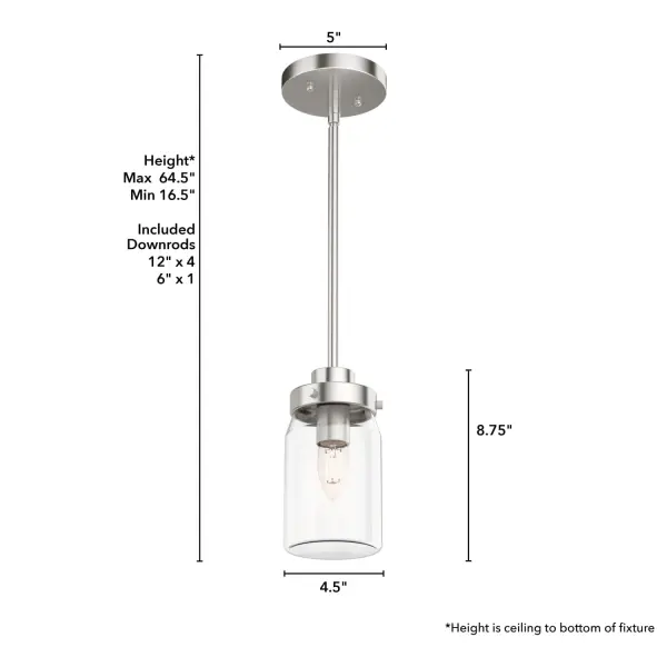 Devon Park One Light Pendant in Onyx Bengal - Image 7