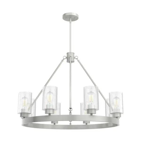 Hartland 8-Light Round Chandelier in Brushed Nickel - Image 12