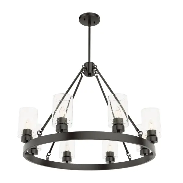 Hartland 8-Light Round Chandelier in Brushed Nickel - Image 13