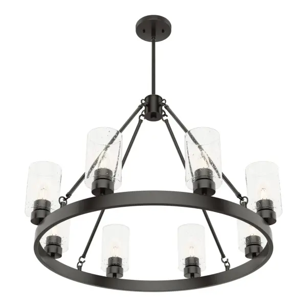 Hartland 8-Light Round Chandelier in Brushed Nickel - Image 15