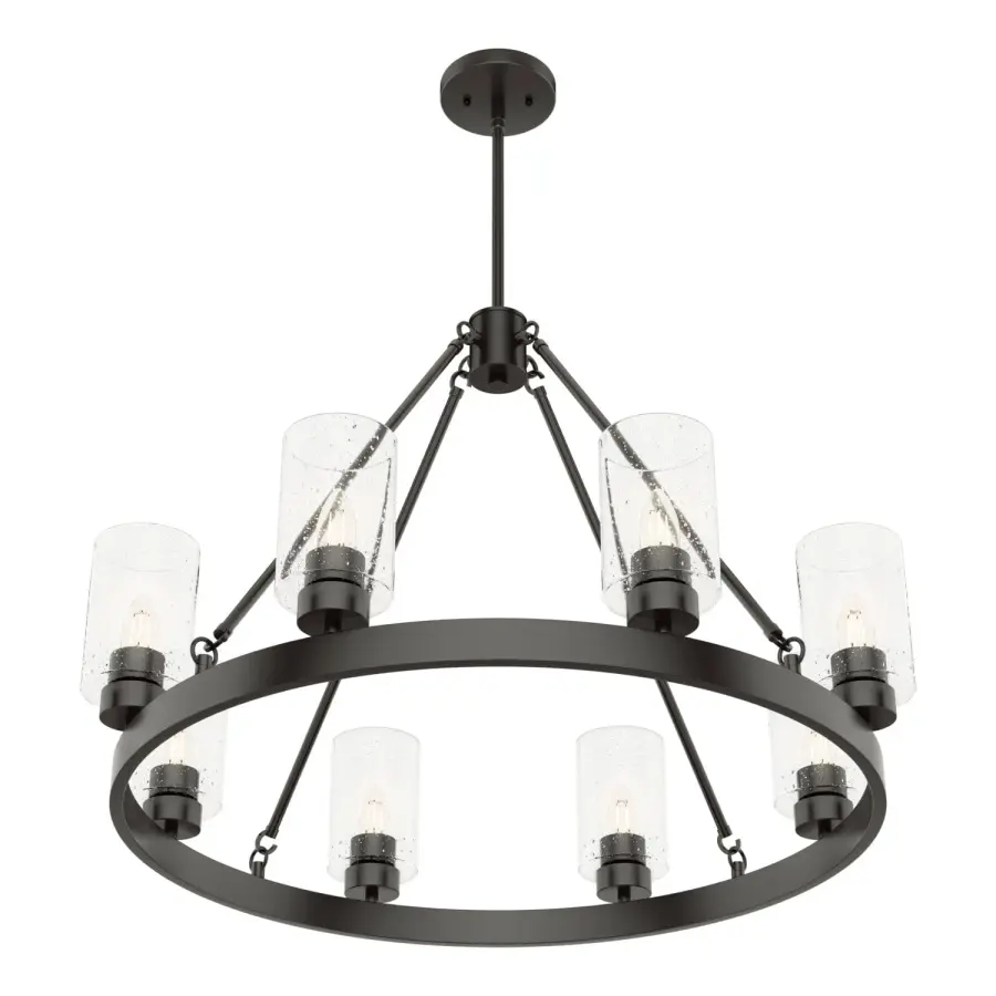 Hartland 8-Light Round Chandelier in Brushed Nickel - Image 15