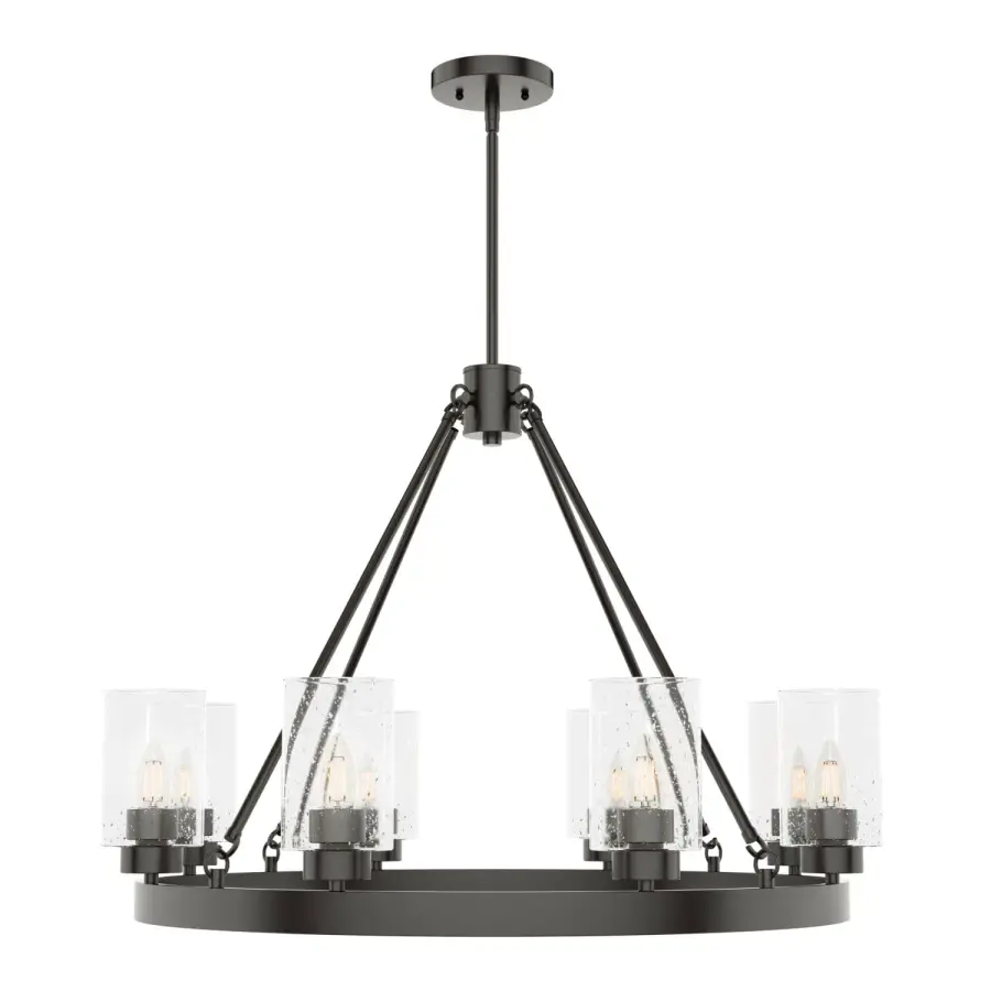 Hartland 8-Light Round Chandelier in Brushed Nickel - Image 16